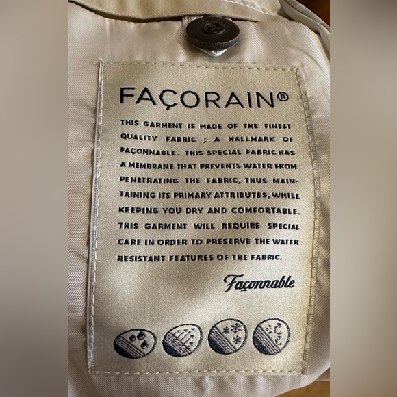 NWOT? Cream Timeless Trench Coat with Feminine Details - High End Craftsmanship - Picture 7 of 7